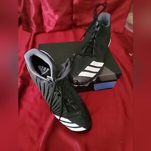 Adidas Icon MD Baseball Cleats Black (B39223) Men's Size 15New